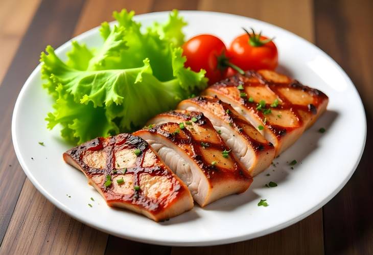 Tantalizing Grilled Pork with Fresh Greens